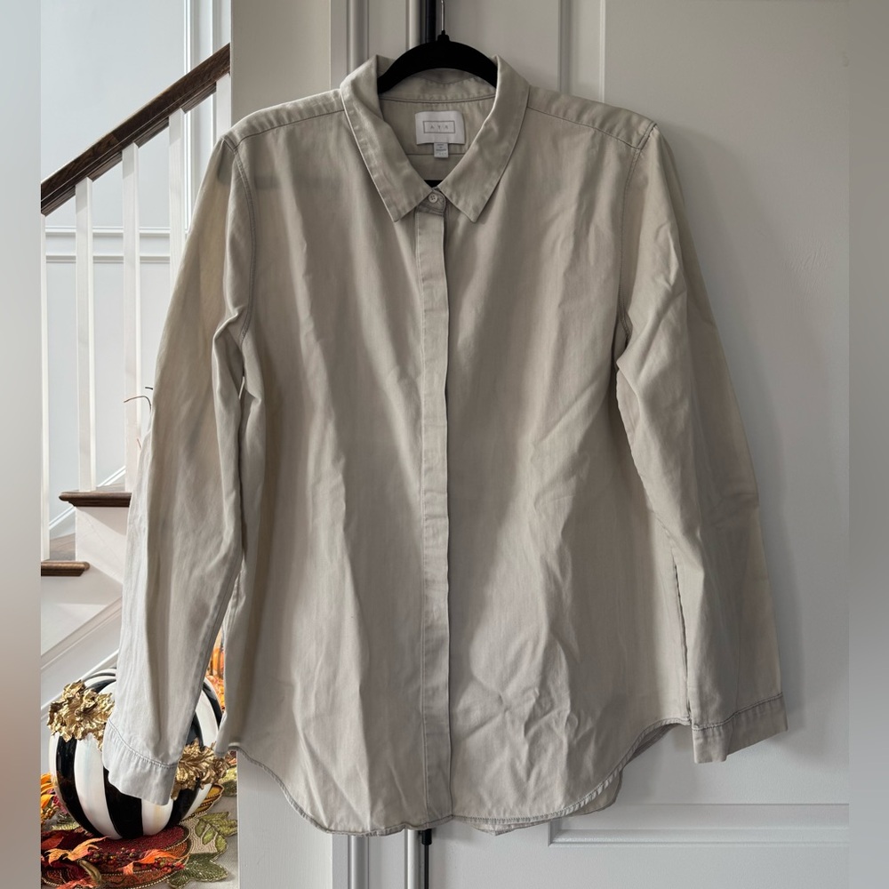 AYR Cotton Button Down Blouse
